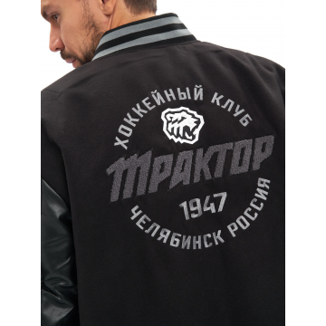 Куртка текстильная утепл. с рук. из экокожи ХК Трактор Куртка текстильная утепл. с рук. из экокожи ХК Трактор